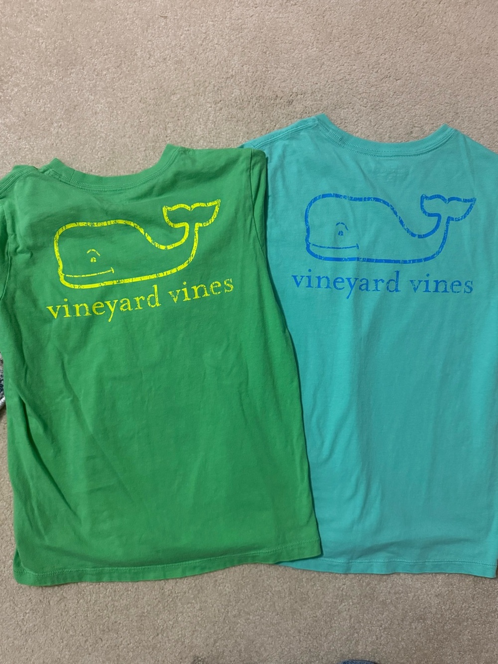 Vineyard Vines Kids Short Sleeve Whale Tee - Green & Aqua